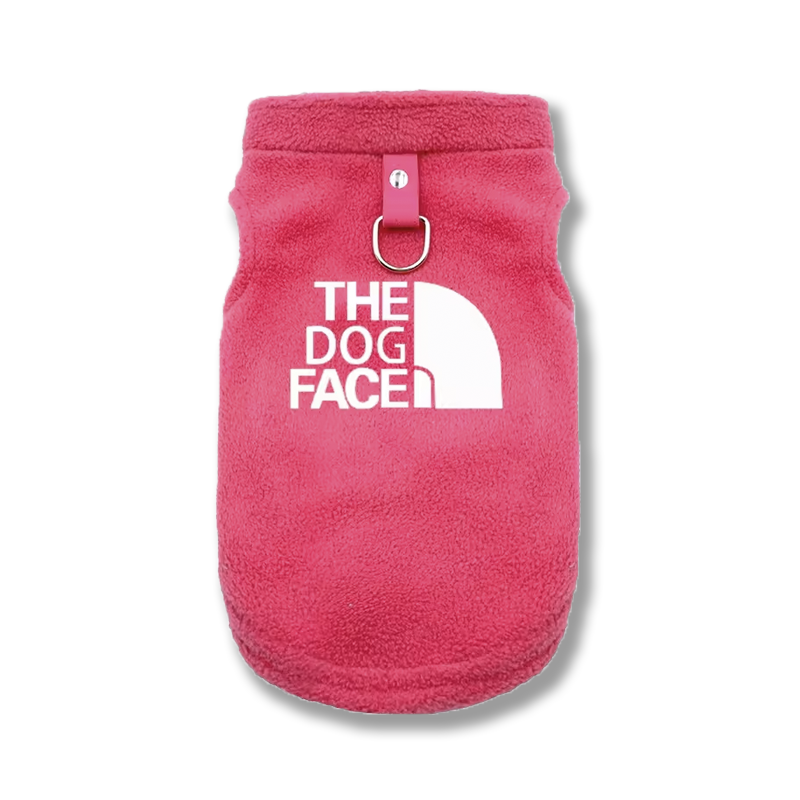 the dog face teddy fleece jacket