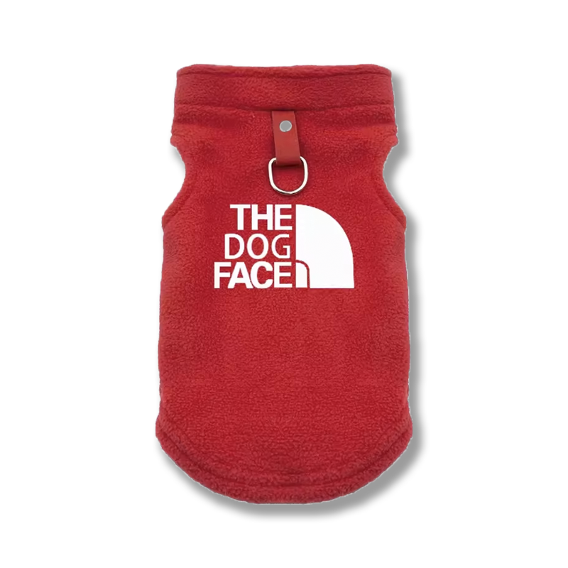 the dog face teddy fleece jacket