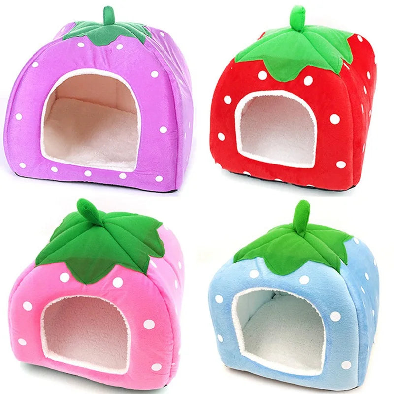cozy strawberry pet house