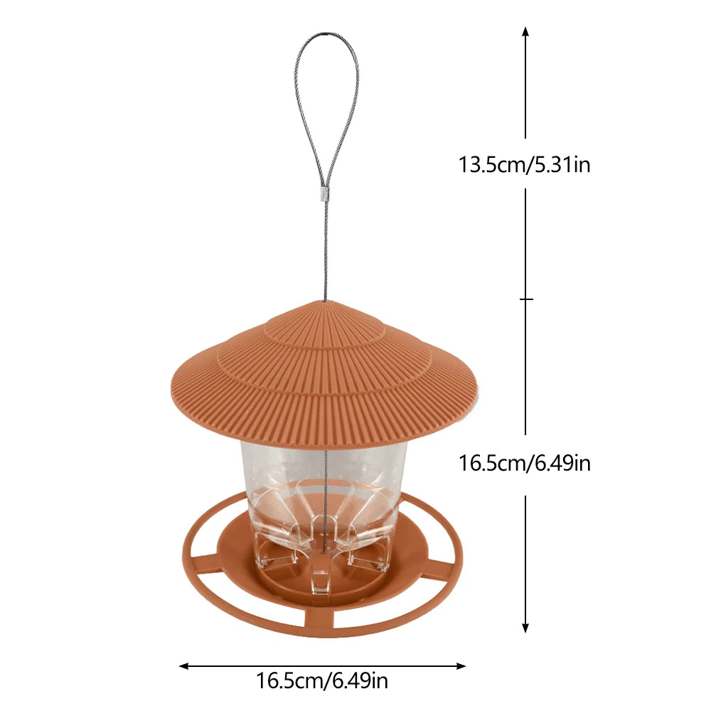 hanging window bird feeder house