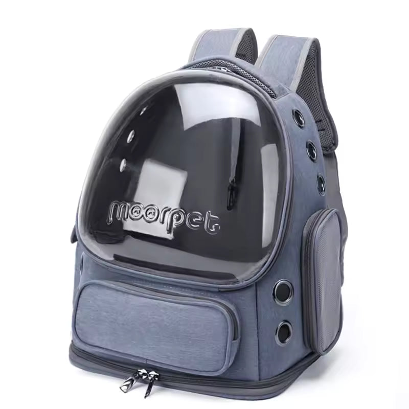 transparent pet cat carrier bag