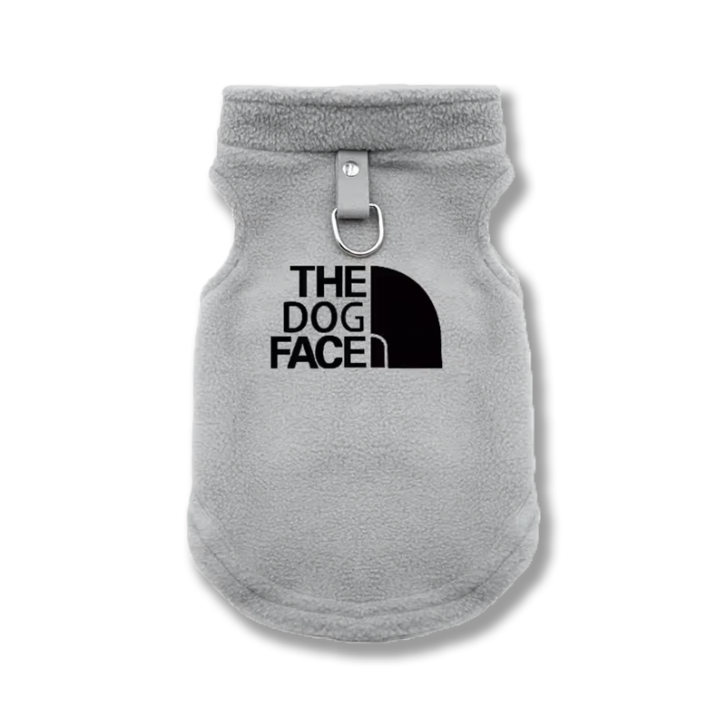the dog face teddy fleece jacket