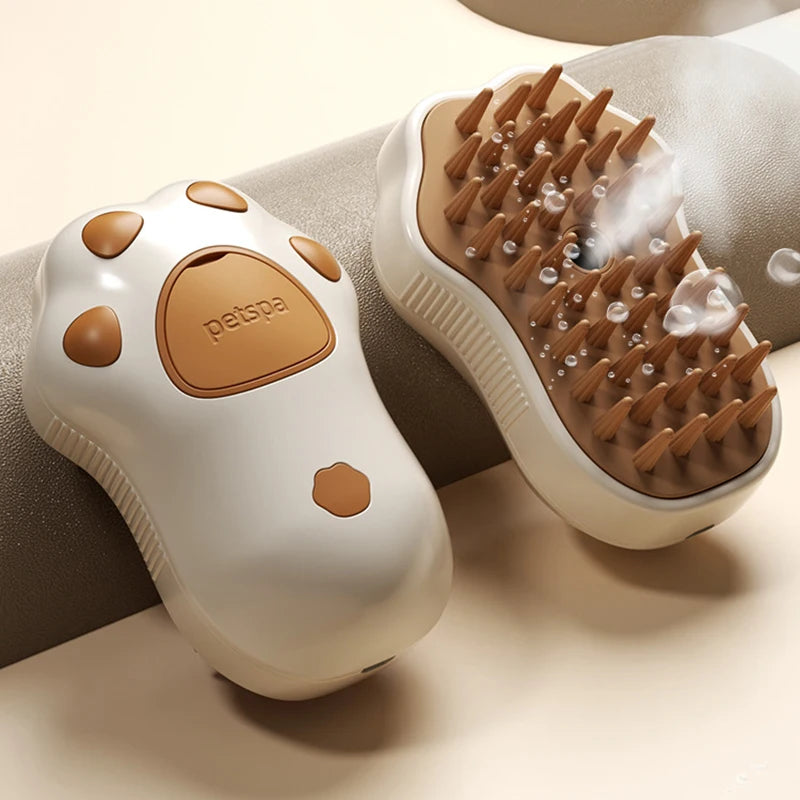 3-in-1 steamy pet brush