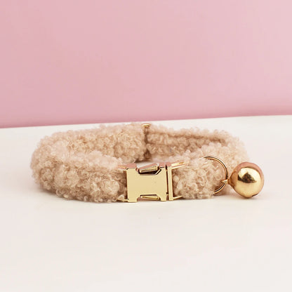 Teddy Cat Collar with Custom Name Plate