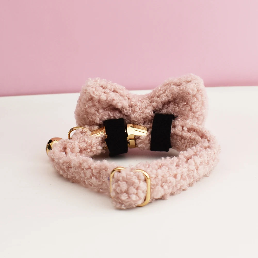 teddy cat collar with custom name plate