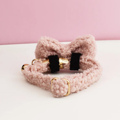 Teddy Cat Collar with Custom Name Plate