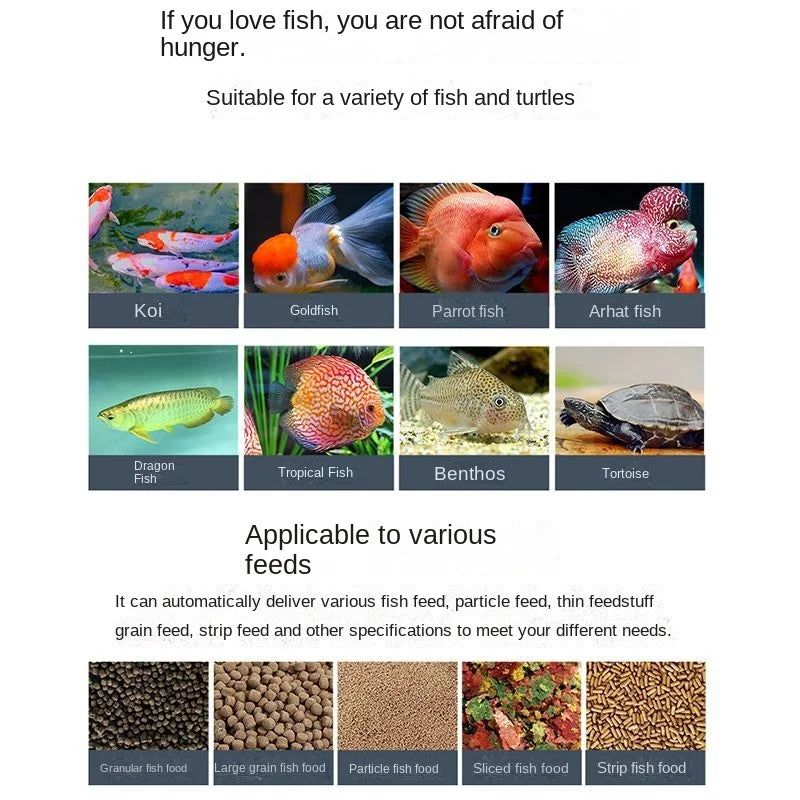 wifi automatic fish feeder