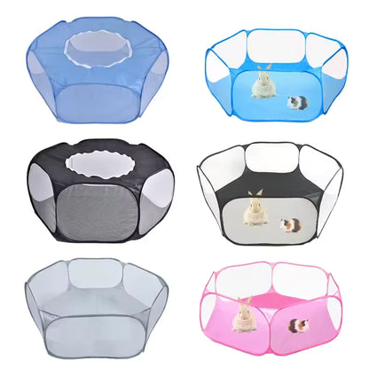 Portable Transparent Pet Playpen