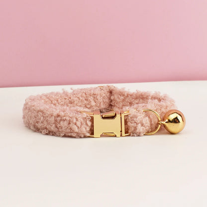Teddy Cat Collar with Custom Name Plate